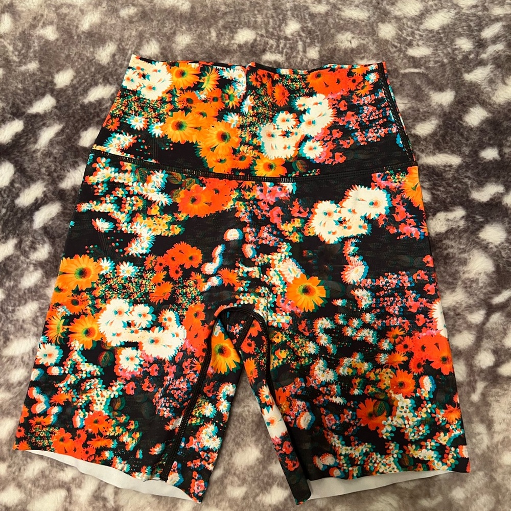 Aerie Floral High-Waisted Biker Shorts